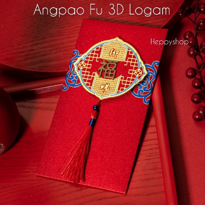 

Angpao Fu 3D Logam, Angpao Imlek Fuk