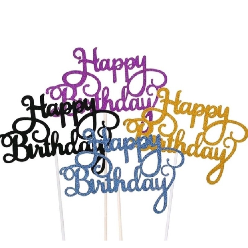 SS.Medan Topper Kue Tulisan Happy Birthday Topper Kue Ulang Tahun