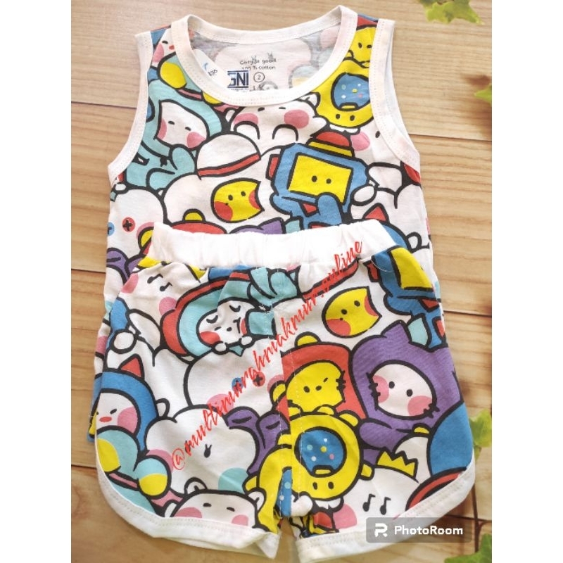 Setelan kutung anak/setelan kutung LK cozy is good/singlet katun
