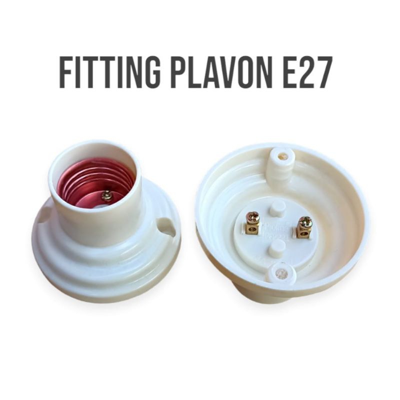Fitting Plafon Tempel - Fiting Lampu Eternit Rumah Dudukan Tempat LED