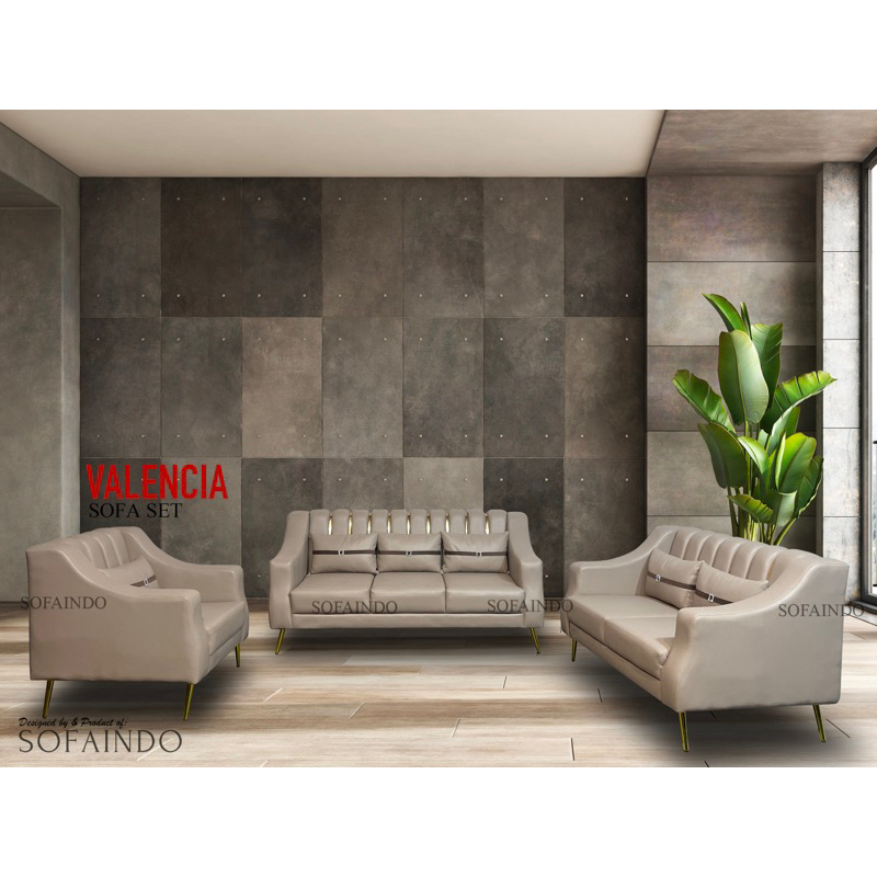 Sofa Set - VALENCIA (Sofa minimalis modern set 321 sofa berkualitas garansi )
