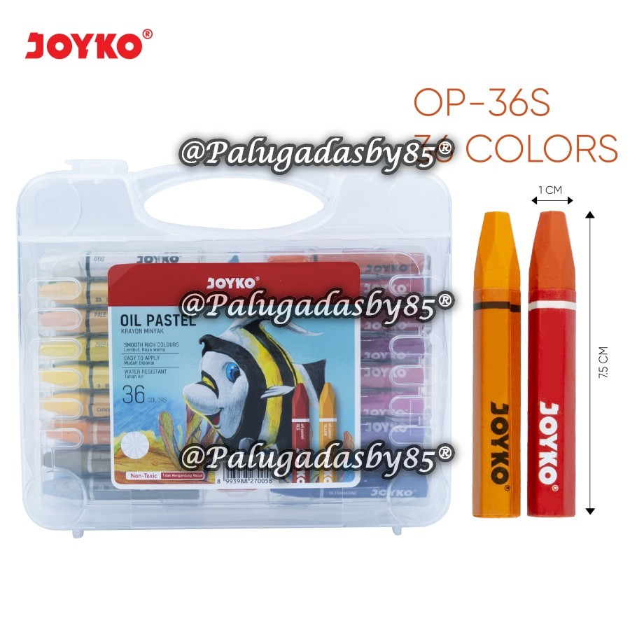 

(1 Set Isi 36 Warna) GROSIR Crayon JOYKO OP-36S 36 Warna / Krayon Minyak Oil Pastel Joyko OP-36S