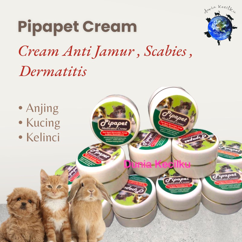 Pipapet Cream Salep Anti Jamur Scabies Dermatitis