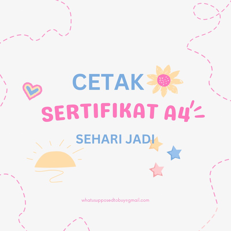 

Sertifikat Penghargaan Acara A4 Custom Sehari Jadi Berkualitas Termurah