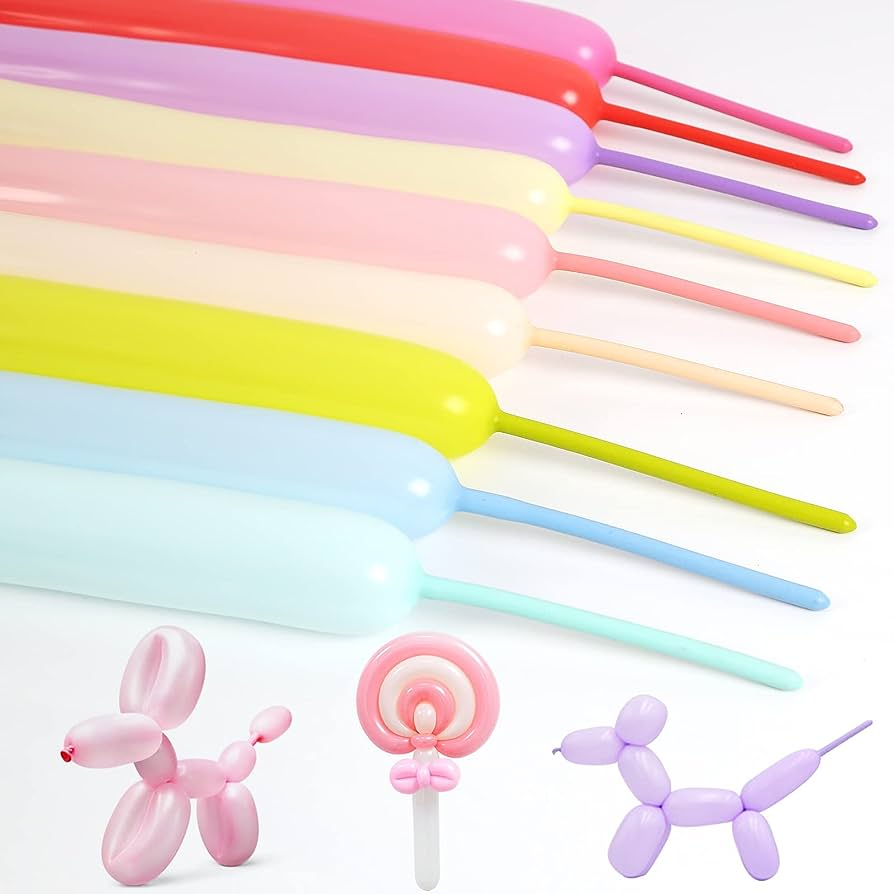 Balon Latex Twist Pentil Macaron Balon Panjang Pastel Isi 1 Pcs