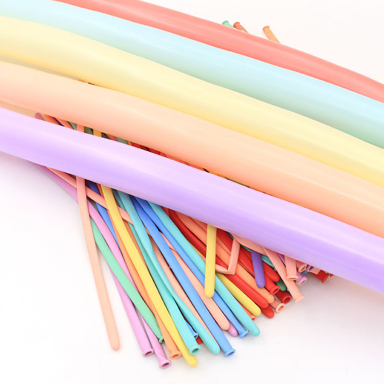 Balon Latex Twist Pentil Macaron Balon Panjang Pastel Isi 1 Pcs