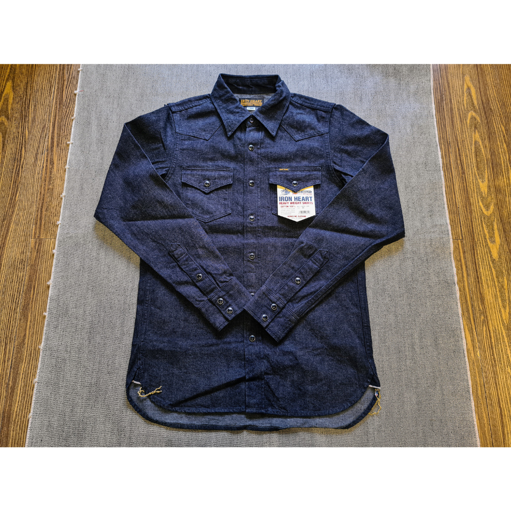 Iron Heart IHSH-350 - 10oz Selvedge Denim Shirt - Indigo