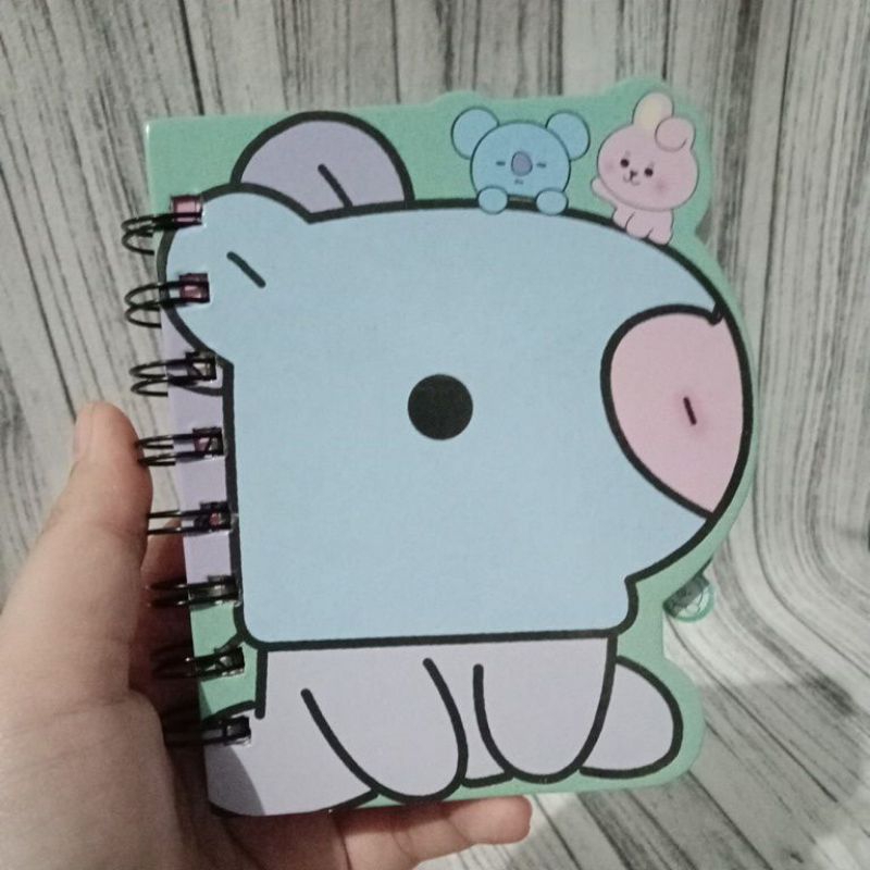

Notebook notes buku spiral saku BTS BT21 uk 10x12 cm