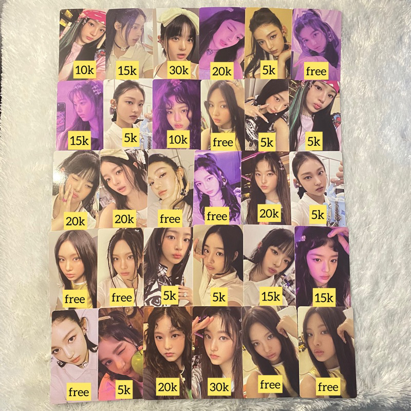 [Shopee Live] Photocard Official newjeans weverse ver get up minji hanni haerin danielle hyein
