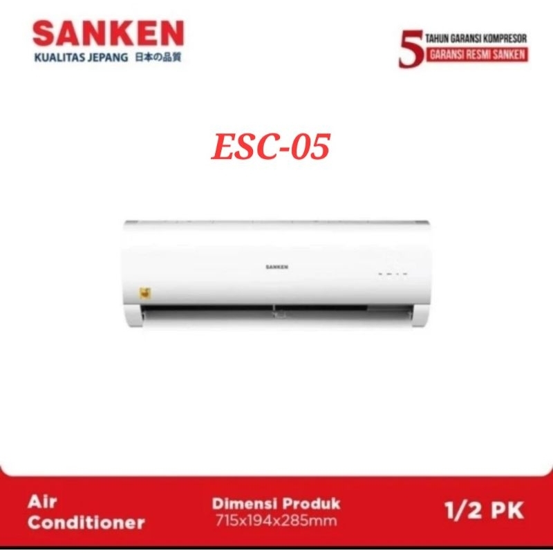 BMJ Sanken ESC-05 AC (Airconditioner) 1/2PK With Vitamin C Low Watt