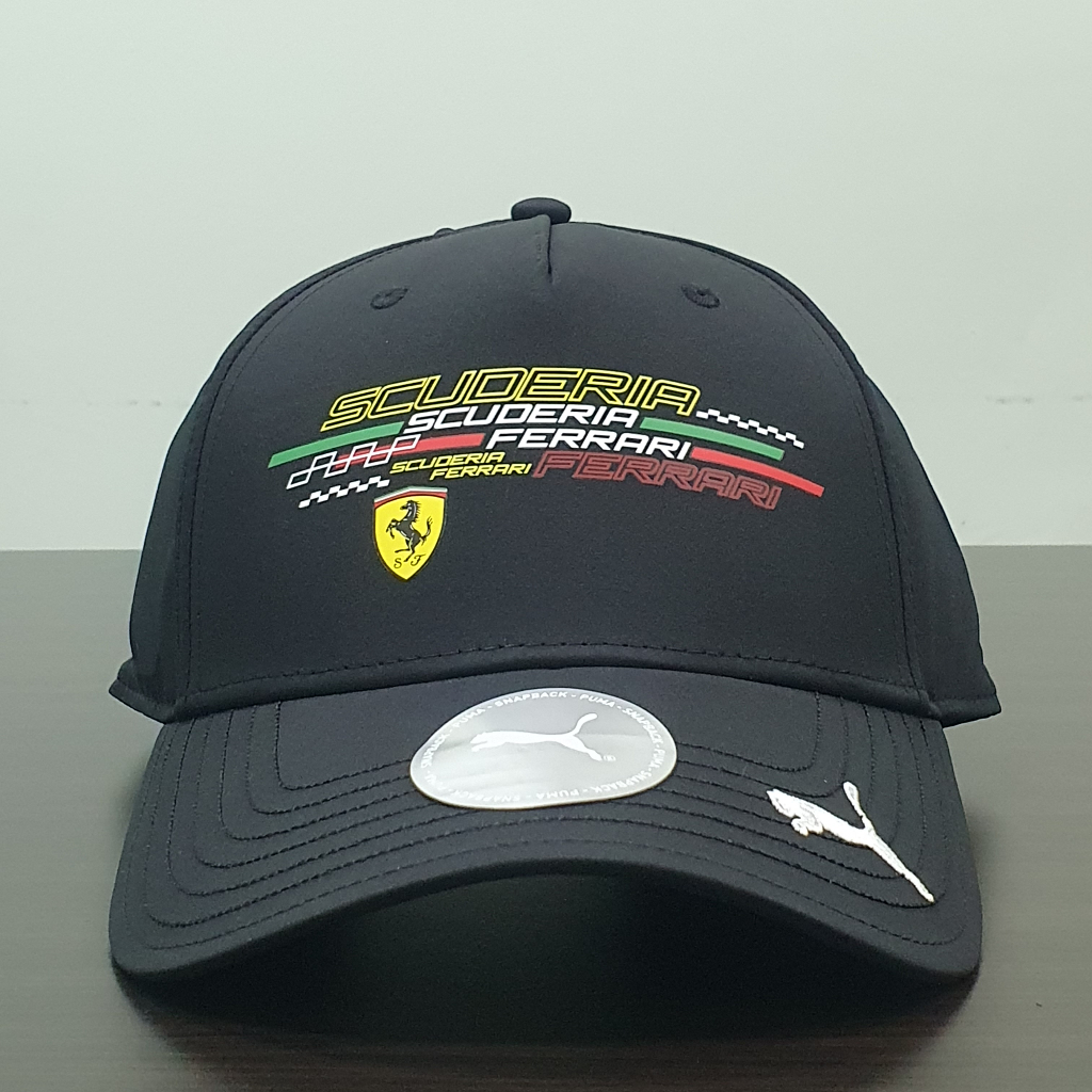 F1 Formula1 Official Merchandise Topi Scuderia Ferrari Black