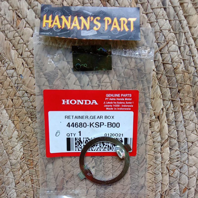 44680-KSP-B00 RING GIGI SPIDO RETAINER GEAR BOX MEGAPRO NEW VERZA 150 ORIGIN AHM