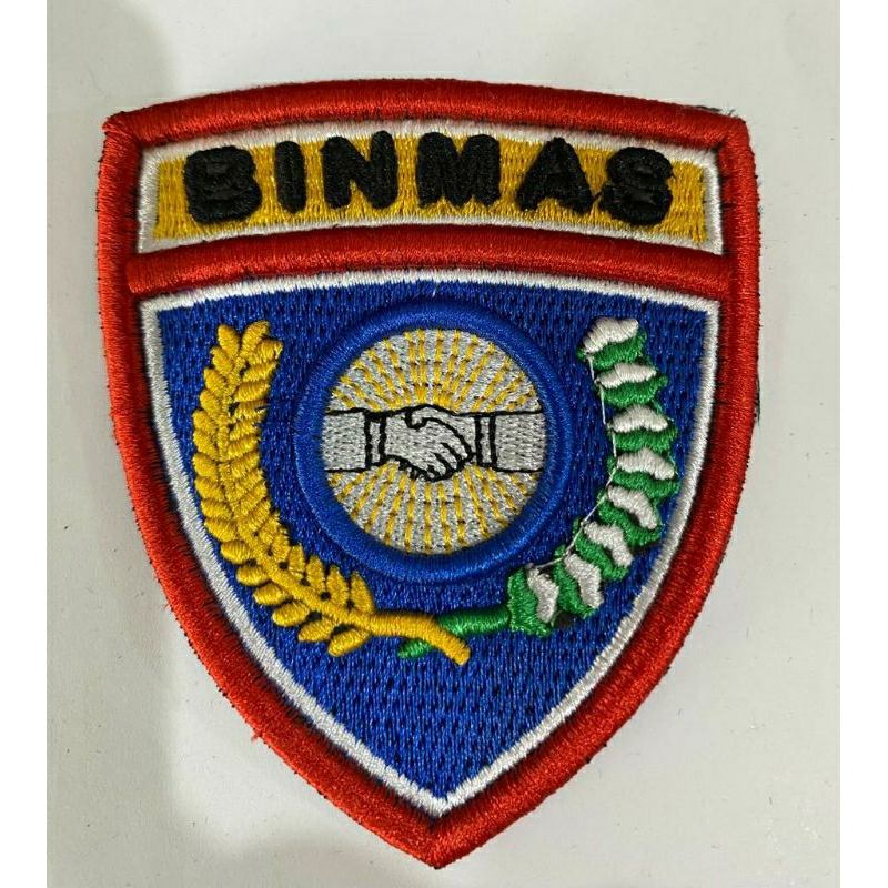 Logo Binmas Bordir Timbul buat atribut Polri