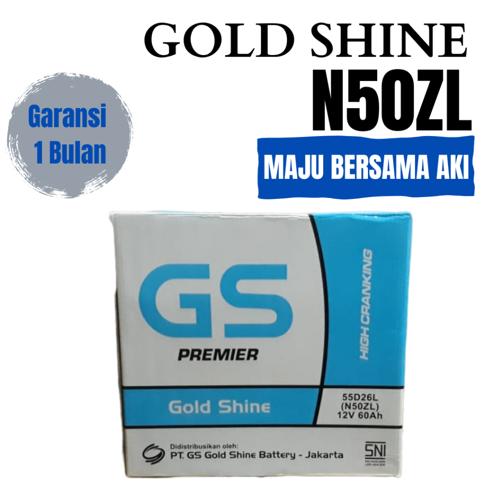 Aki mobil HONDA Cielo SV 4AT Accord Series GoldShine N50ZL