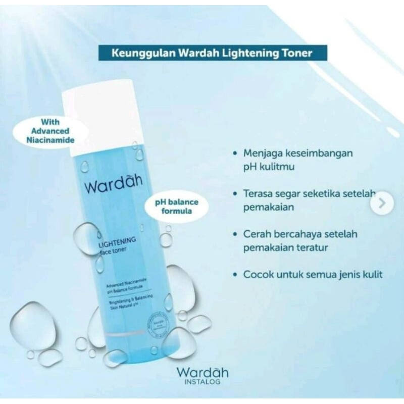 Wardah Lightening Toner,Face toner&Face mist