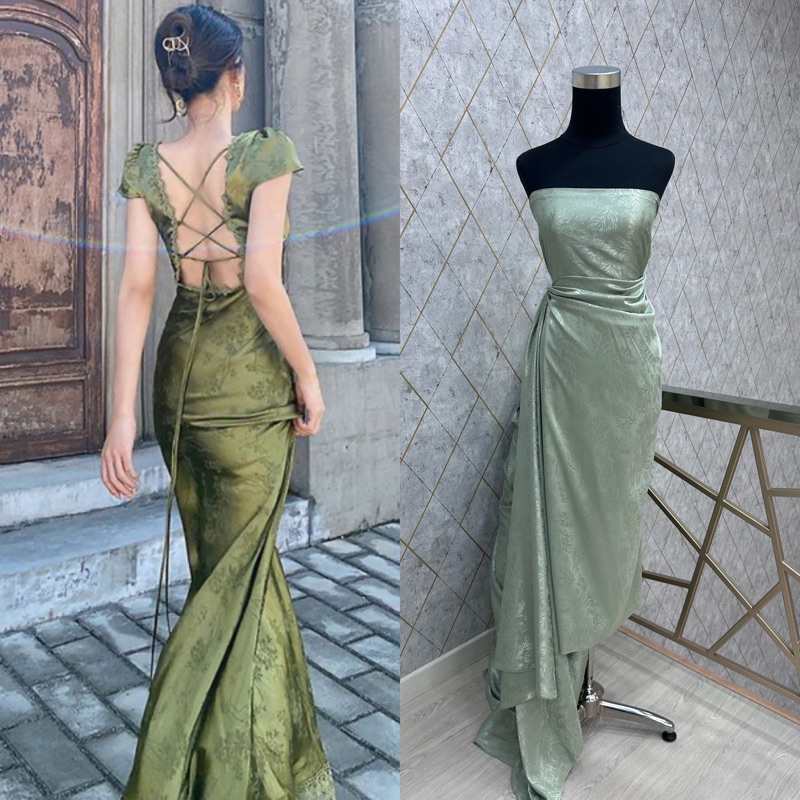 KAIN SATIN EMBOSS, satin dior premium, bahan halus full emboss