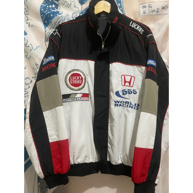 CASUAL JACKET HONDA RACING LUCKY STRIKE VINTAGE VTG