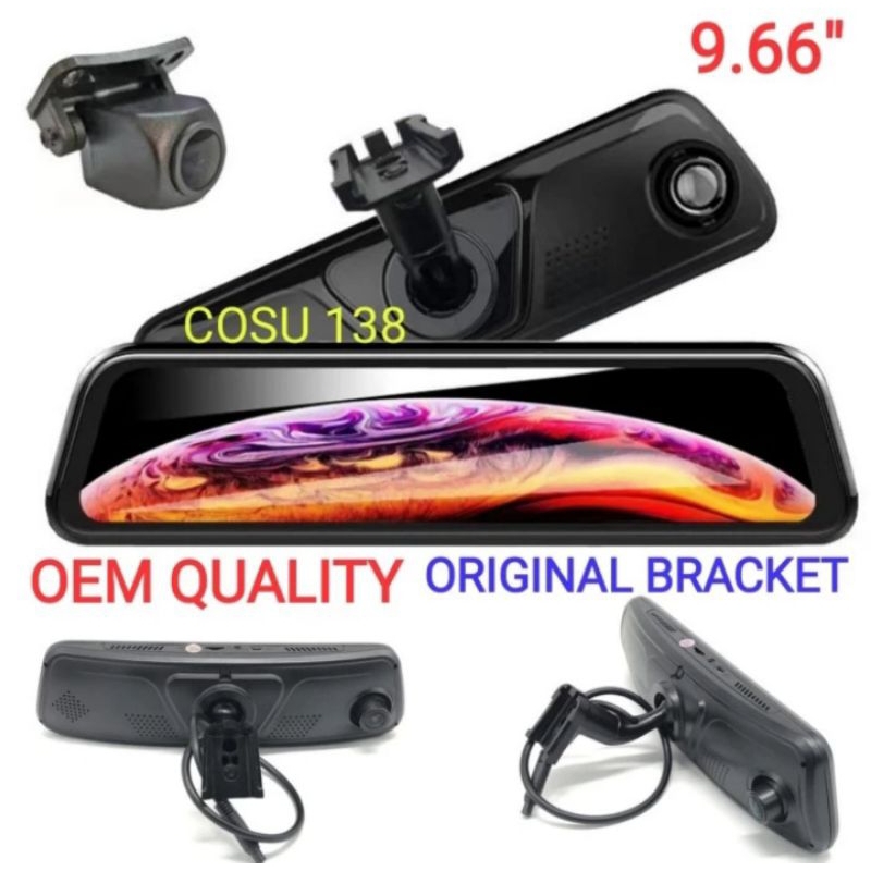 Kaca Spion Tengah Dalam Camera Kamera DVR Mitsubishi Xpander Pajero Outlander