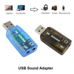 Usb Sound 3D pengganti PCI Sound Card Usb Virtual 5 1 Audio Controller