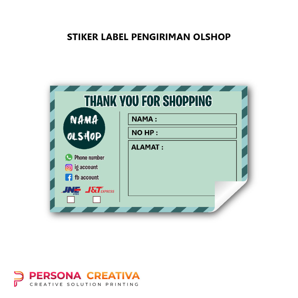 

Label Pengiriman Stiker Chromo 008