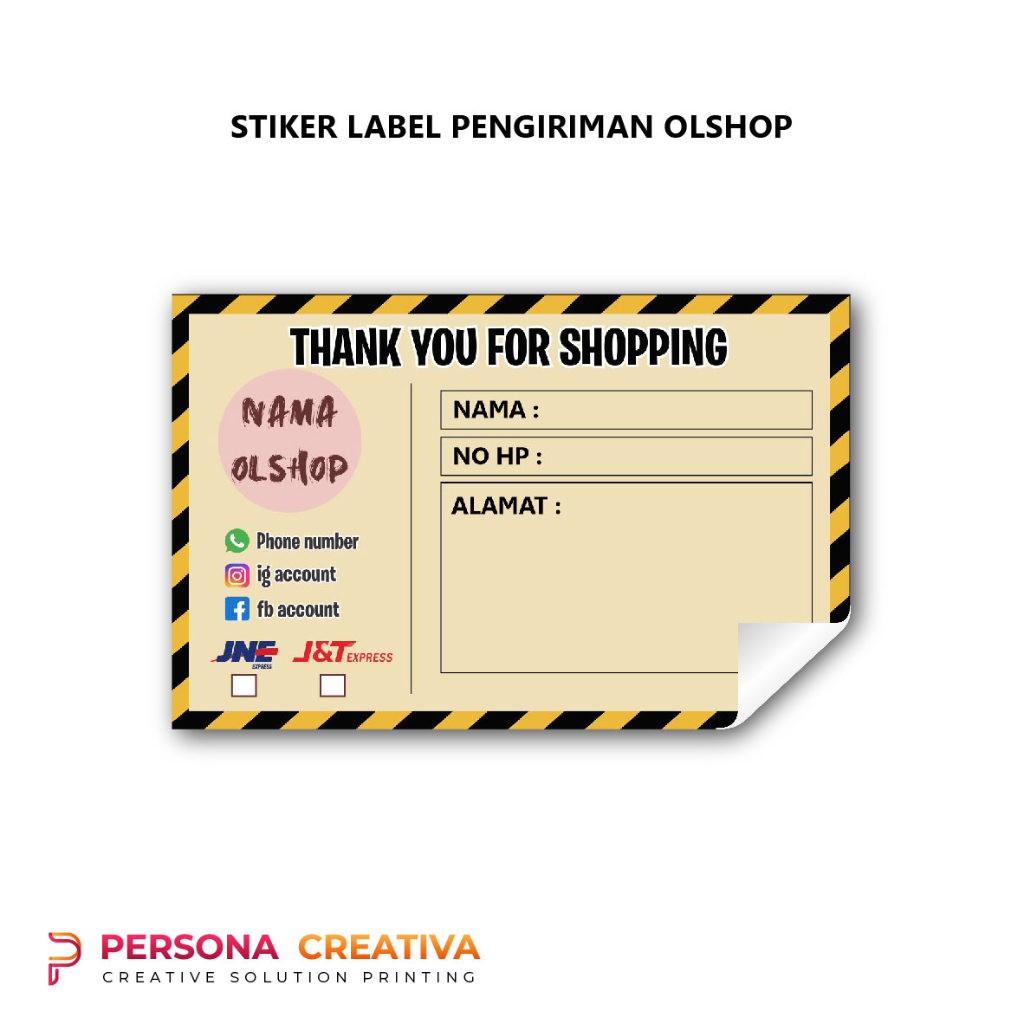 

Label Pengiriman Stiker Chromo 009