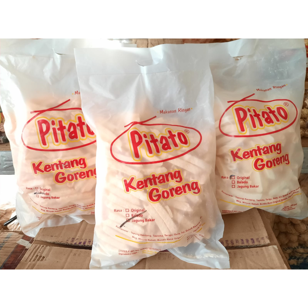 

Pitato Kentang Goreng Terlaris Kemasan 250gram