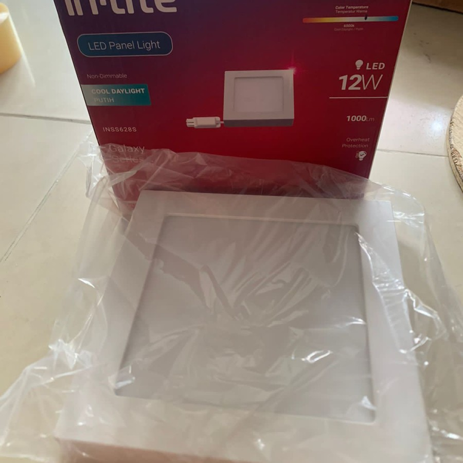 LED PANEL OUTBOW INLITE 12W 12 W 12 WATT 12WATT KOTAK INLITE SNI