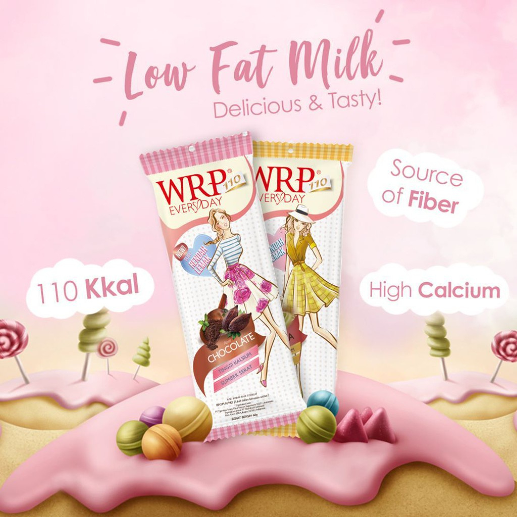 

❤️ Albani ❤️ WRP Everyday Low Fat Milk Chocolate Vanilla - Kemasan 2 x 60 gram - Susu Rendah Lemak - Diet