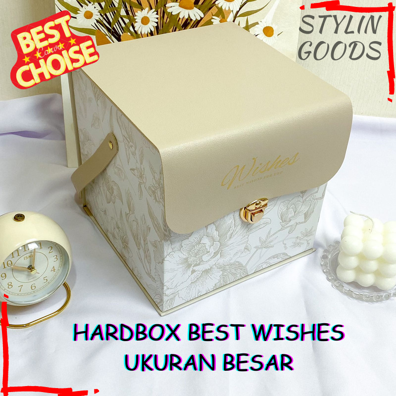 

TERBARU !! GIFT BOX / HARDBOX BEST WISHES UKURAN BESAR / KOTAK PENYIMPANAN KADO DENGAN MOTIF MEWAH UNIK BAHAN TEBAL BISA UNTUK HEMPERS