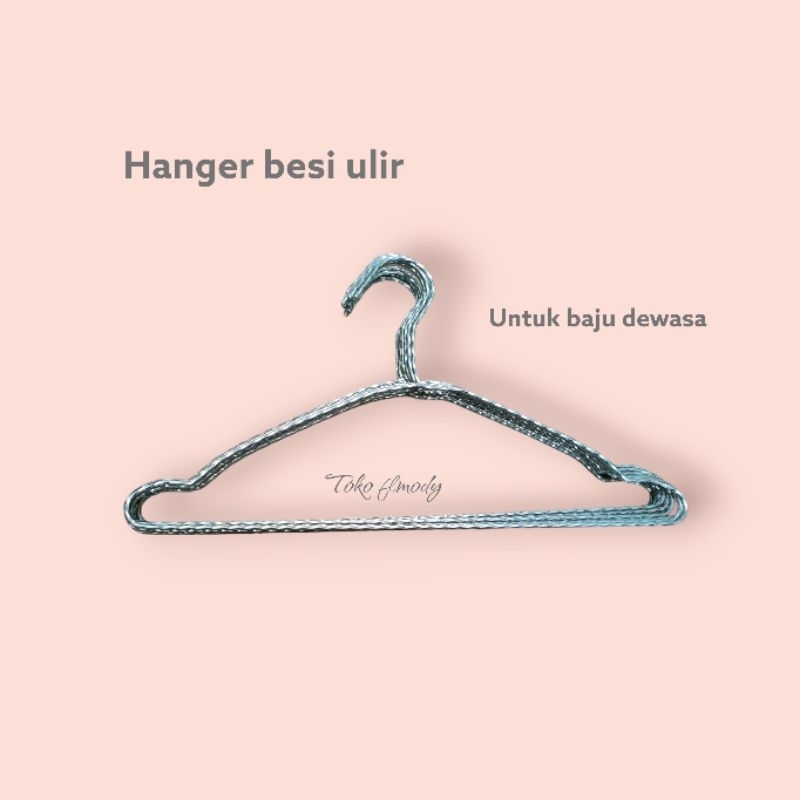 Hanger baju besi ulir (per lusin)