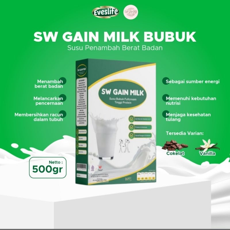 

500gr SW GAIN MILK SUSU PENGGEMUK DAN PENAMBAH BERAT BADAN BPOM