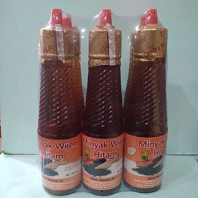 

(PAKET 6 PC) MATAHARI MINYAK WIJEN HITAM 100ML / BLACK SESAME OIL