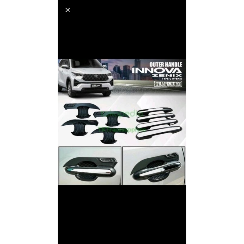 Outer + handle Toyota Innova Zenix 2023 type Q / paket outer handle zenix tipe Q