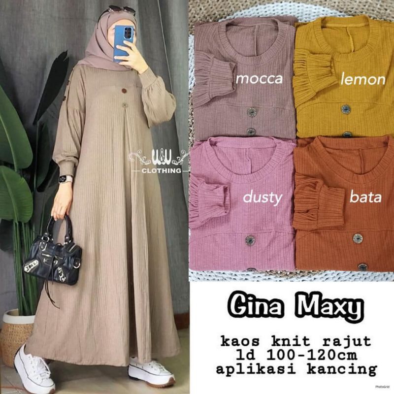 GINA MAXY GAMIS WANITA KAOS KNIT RAJUT