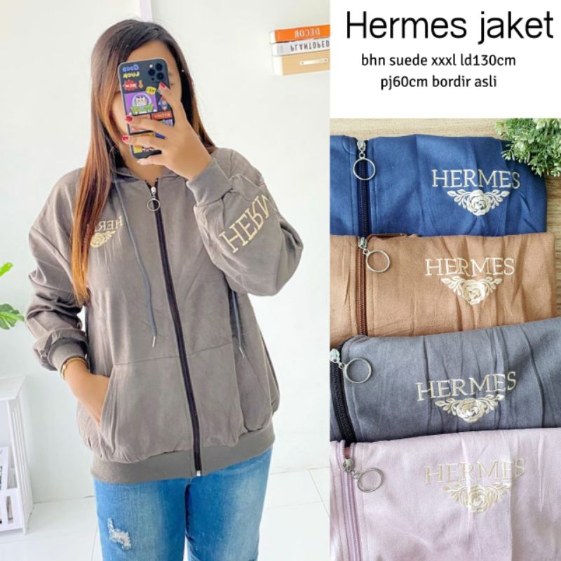 HERMESA JACKET WANITA SUEDE IMPORT