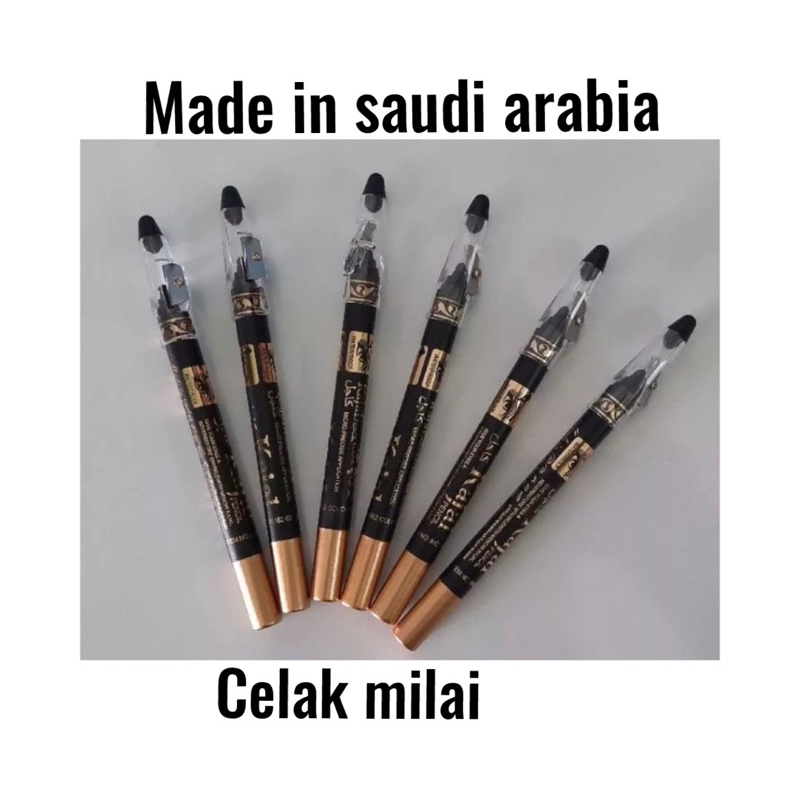 Celak Kajal Waterproof/12pcs/Lusin/Celak Arab Saudi Original