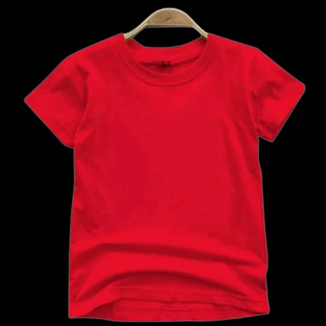 BAJU OBLONG ANAK-ANAK POLOS WARNA MERAH BAHAN KAOS