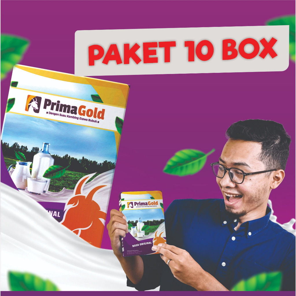 

[NEW TERLARIS] 10 BOX SUSU KAMBING ETAWA PRIMAGOLD PRIMA GOLD