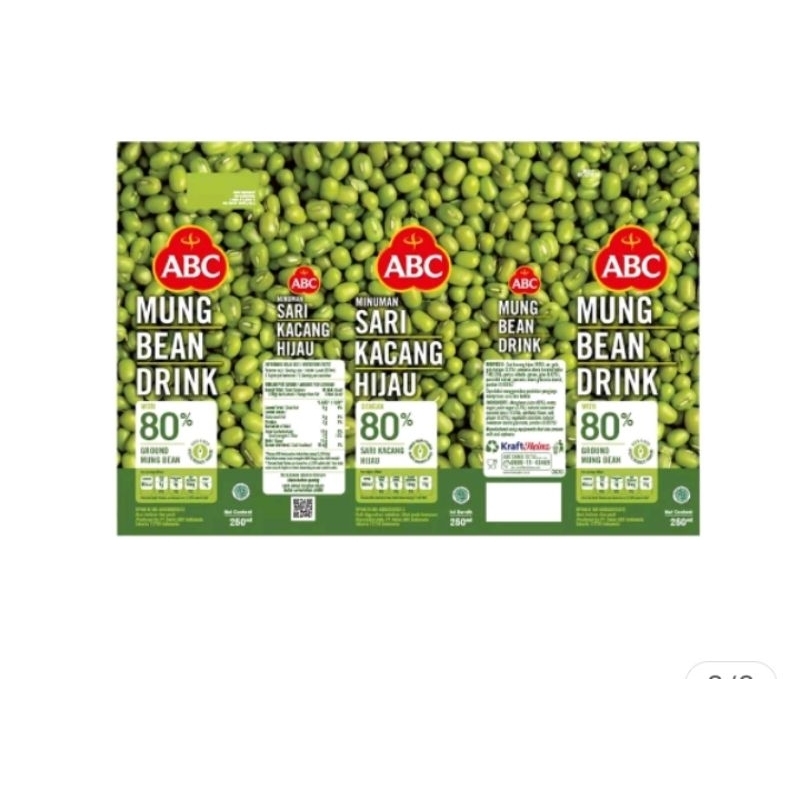 

ABC sari kacang hijau 250 ml 12 pak