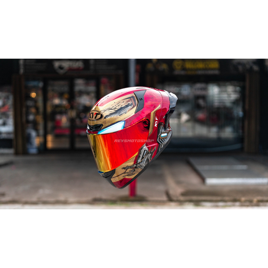 PAKET GANTENG KYT HELM TT COURSE MARVEL IRON MAN | TTCOURSE
