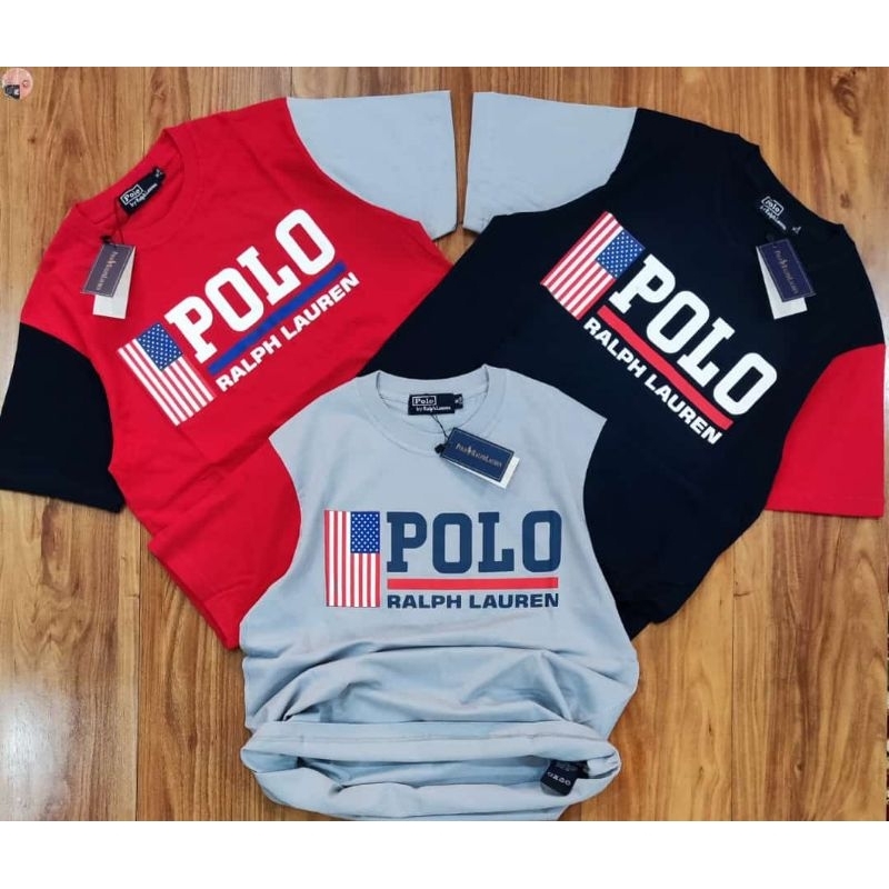 Kaos / Tshirt Branded warna Merah & Navy