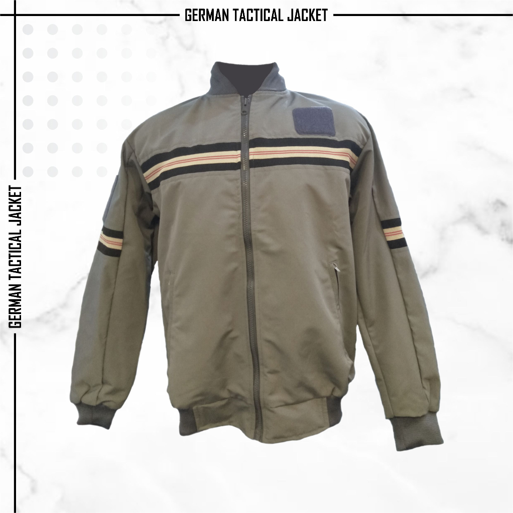 Jaket Bomber Tactical Rib Bahan MPC Warna Abu / Grey