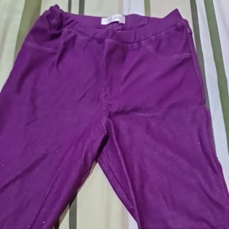 Preloved Celana Panjang Anak Perempuan Ungu Exit Girls