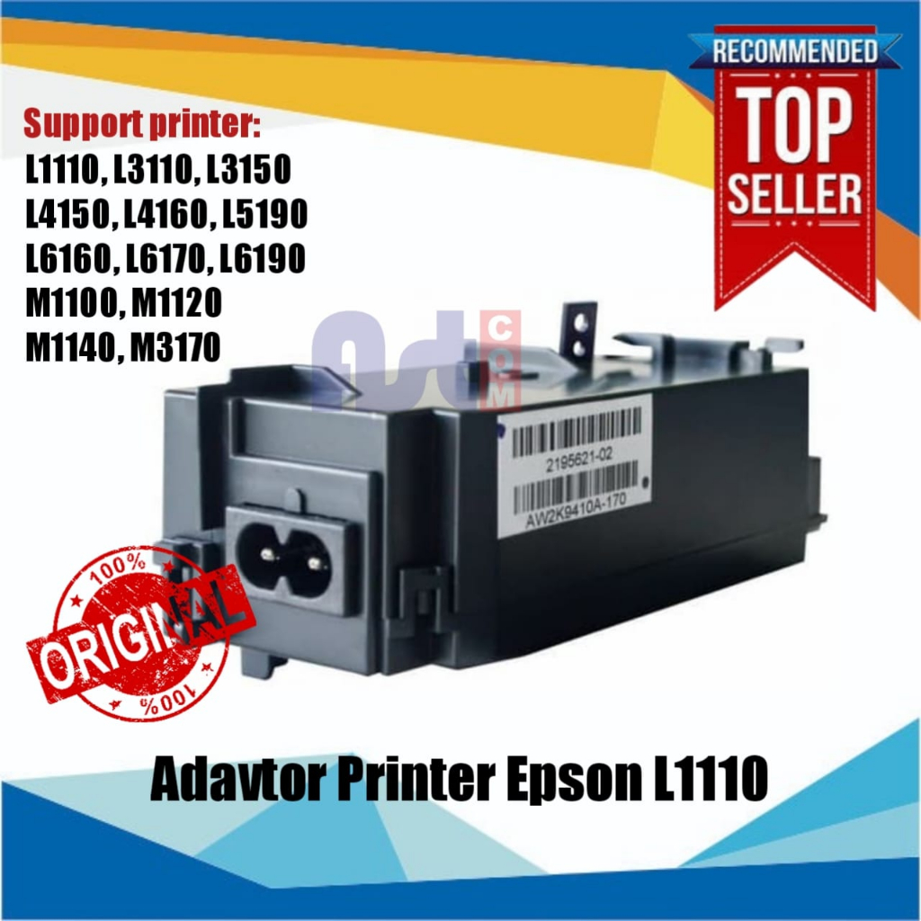 Power Supply Epson Original L1110 L3110 L3150 Adaptor Printer L 3110 - Bekas / used