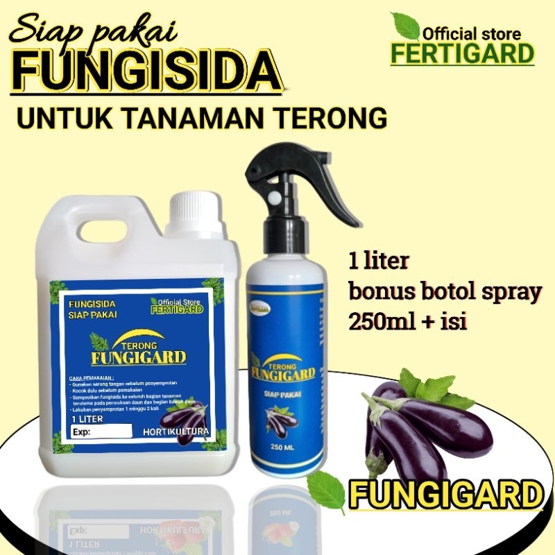 Fungisida pembasmi jamur tanaman siap pakai untuk tanaman terong 1 liter bonus 250 ml