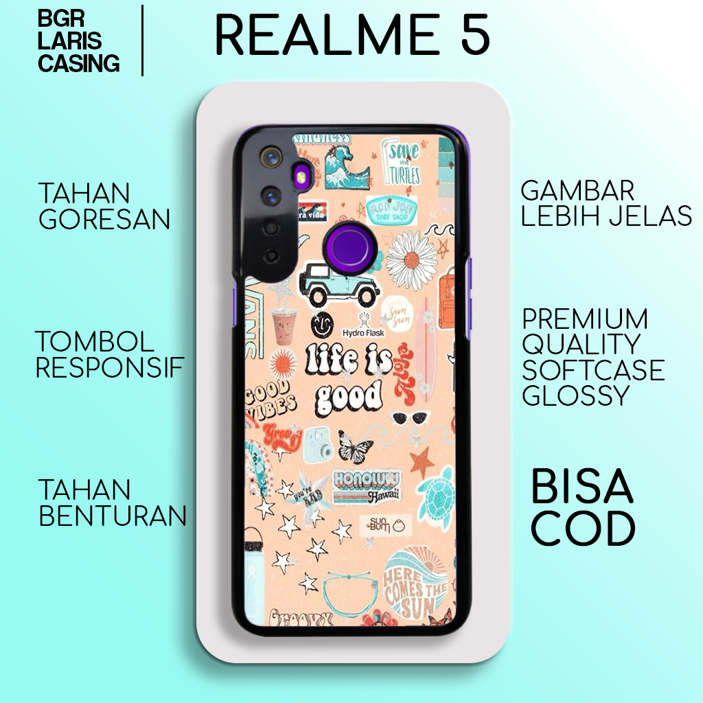 Case Realme 5 Stiker06 Casing Realme 5 Hardcase Softcase Glossy Kesing Realme Terlaris BgrLarisCase