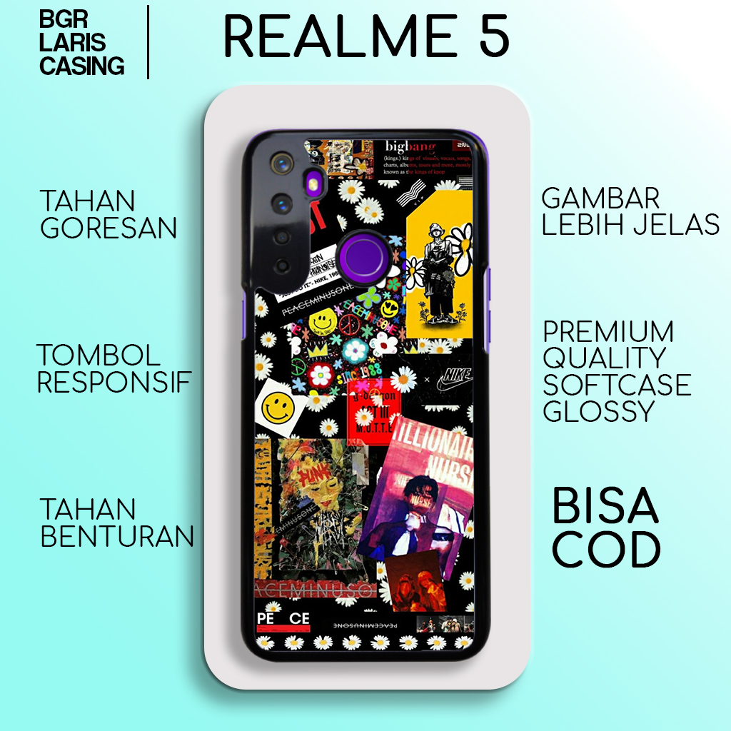 Case Realme 5 Aesthe Stiker Casing Realme 5 Hardcase Softcase Glossy Kesing Realme Terlaris BgrCase