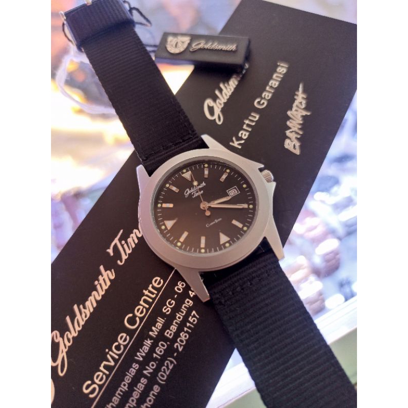 jam tangan pria Goldsmith time GST-8029 KVS S/S B