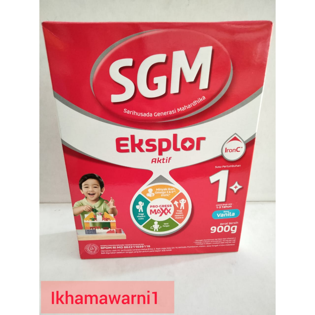 

SGM EKSPLOR 1 rasa vanila ,madu, 900 gram