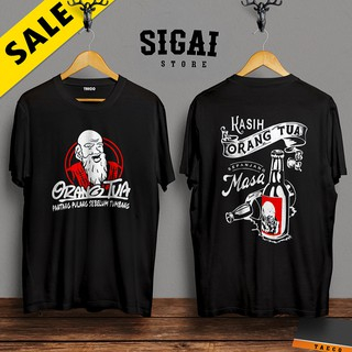 kaos sablon ORANG TUA MERAH  keren  distro  gaul / KAOS UNISEX  KATUN / BAJU COWOK / ATASAN PRIA